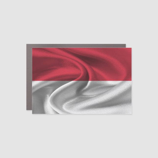 Monaco Flag Car Magnet (Front)