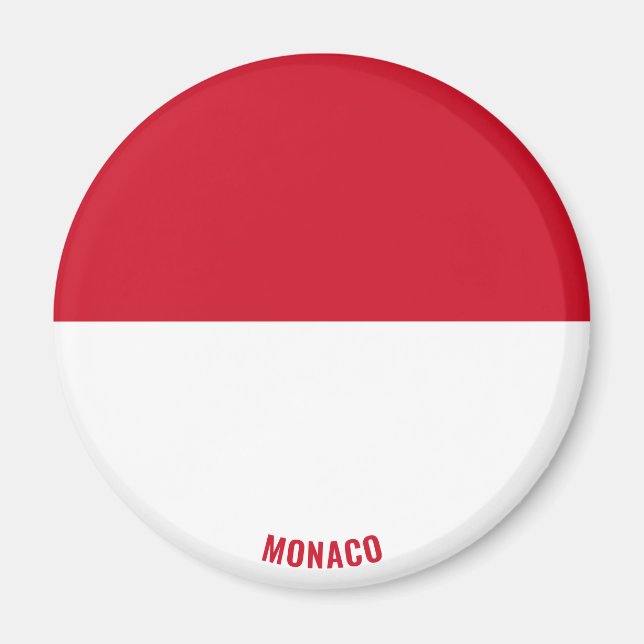 Monaco Flag Charming Patriotic Magnet (Front)