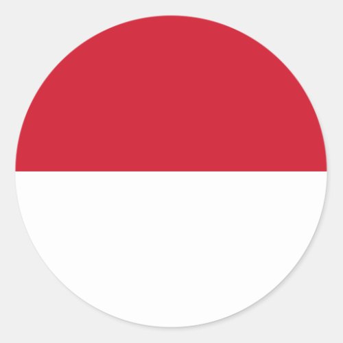 Monaco Flag Classic Round Sticker