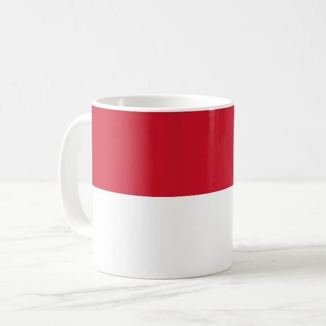 Monaco Flag Coffee Mug (Front Left)