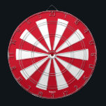 Monaco Flag Colorful Patriotic Dart Board<br><div class="desc">Monaco Flag Colorful Patriotic Dart Board in the colors of the Monaco flag. Dartboard is covered in the twenty slices surrounded by the circular outline, all painted in the national flag colors. The small representation of the national flag is very subtly integrated in the middle of the board. The design...</div>