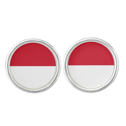 Monaco Flag Cufflinks