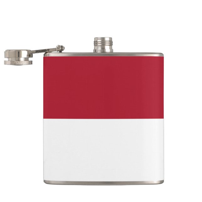 Monaco flag flask (Opened)