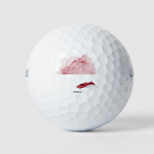 Monaco flag golf balls