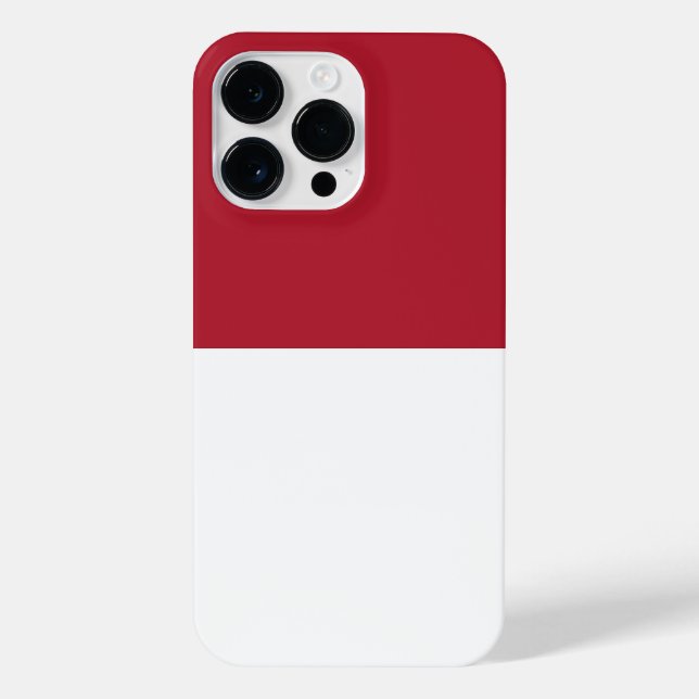 Monaco flag iPhone case (Back)