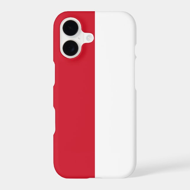 Monaco Flag Iphone Case (Back)