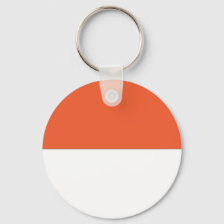 Monaco Flag Keychain