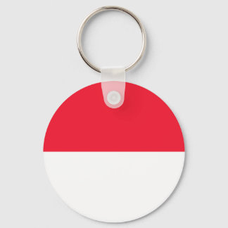 Monaco Flag Keychain