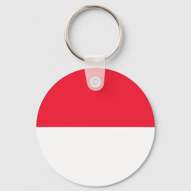 Monaco Flag Keychain (Front)