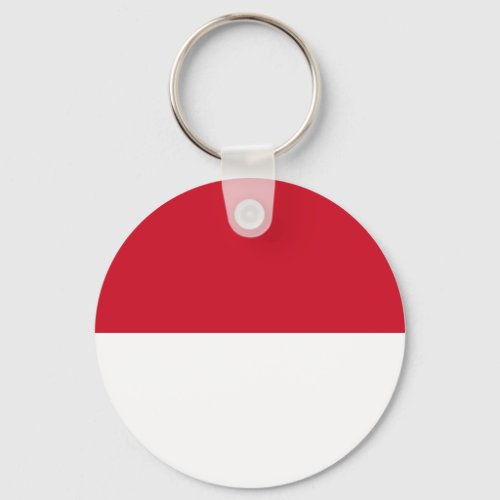 Monaco Flag Keychain