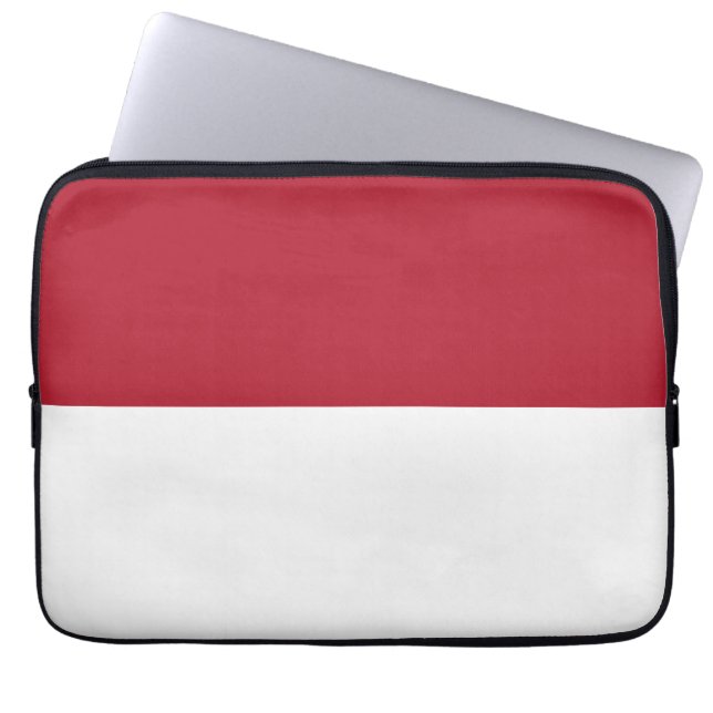 Monaco flag laptop sleeve (Front)