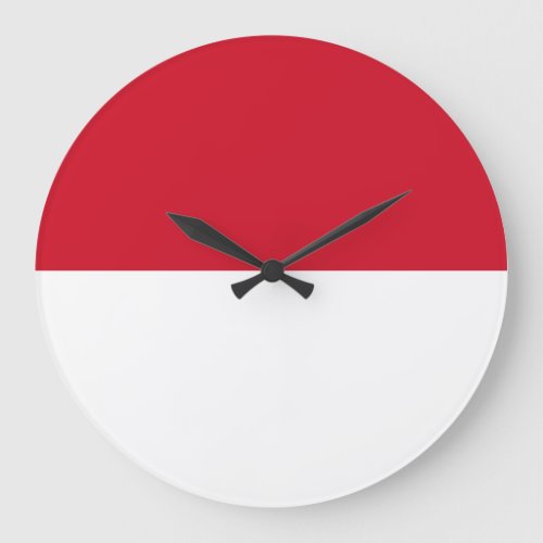 Monaco Flag Large Clock