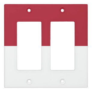 Monaco flag light switch cover