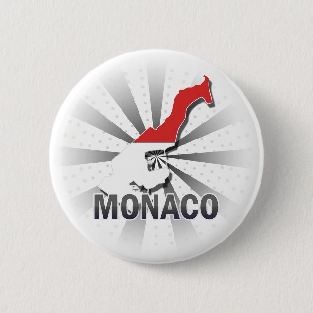 Monaco Flag Map 2.0 Button (Front)