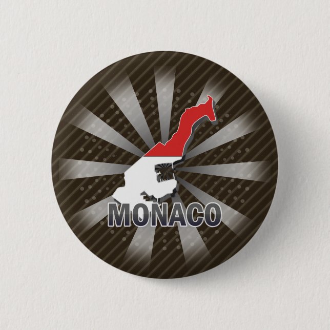 Monaco Flag Map 2.0 Button (Front)