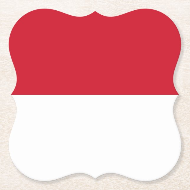 Monaco Flag Paper Coaster (Front)