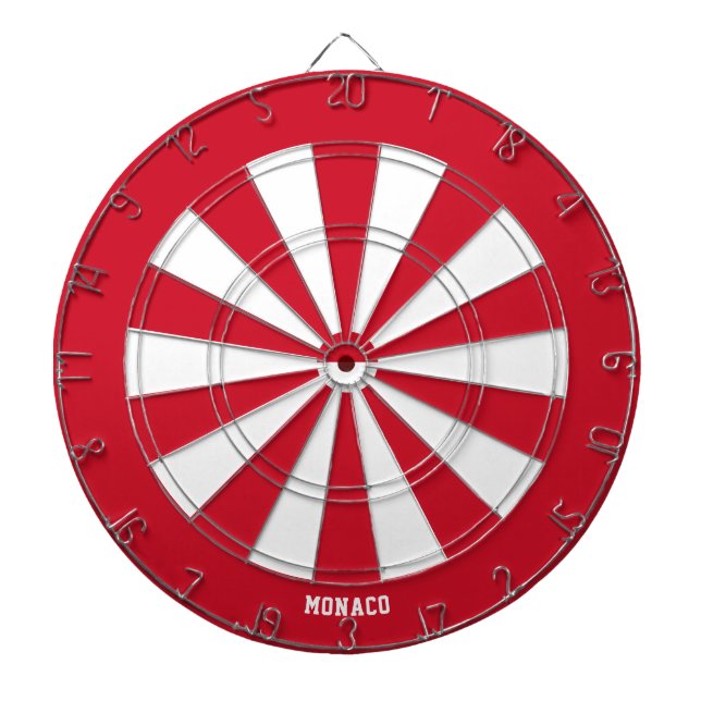 Monaco Flag Patriot's Bullseye Dart Board (Front)