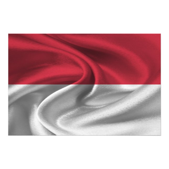 Monaco Flag Photo Print (Front)