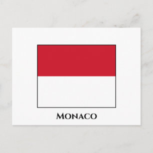 Monaco Flag Postcard