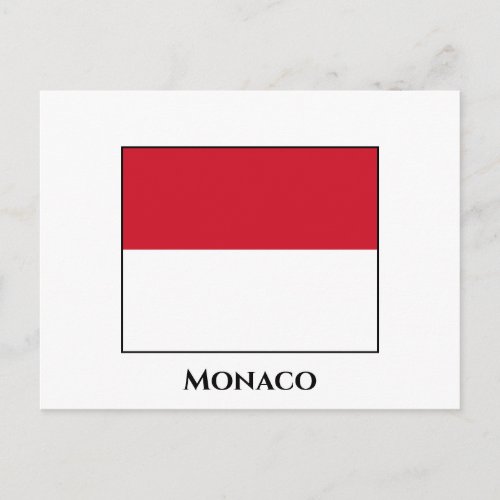 Monaco Flag Postcard