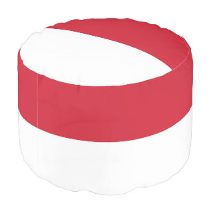 Monaco Flag Pouf
