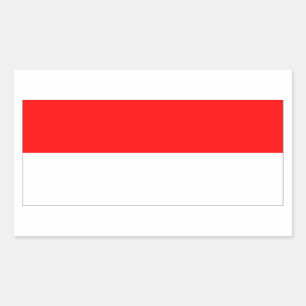 Monaco Flag Rectangular Sticker