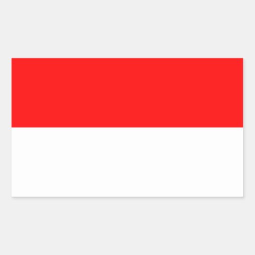 Monaco flag rectangular sticker