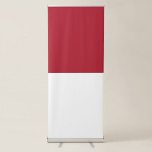 Monaco flag retractable banner