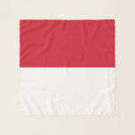 Monaco Flag Scarf<br><div class="desc">Patriotic flag of Monaco.</div>