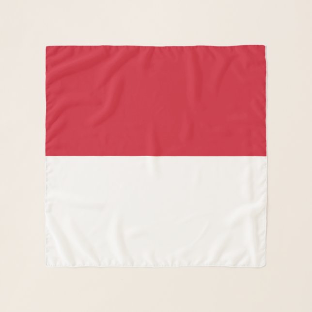 Monaco Flag Scarf (Front)
