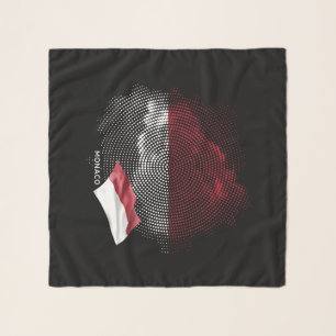 Monaco flag scarf