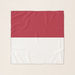 Monaco flag scarf