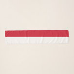 Monaco Flag Scarf<br><div class="desc">Patriotic flag of Monaco.</div>