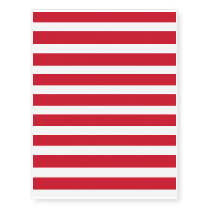 Monaco Flag Temporary Tattoos