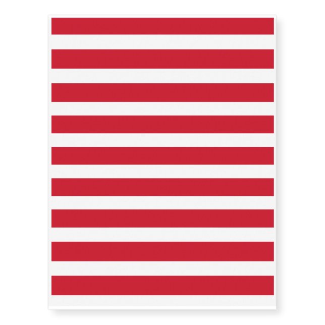Monaco Flag Temporary Tattoos (Front)