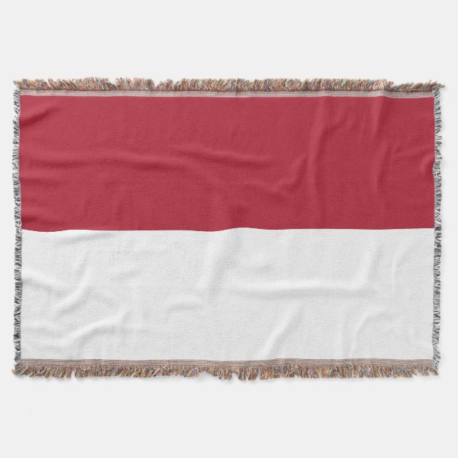 Monaco flag throw blanket (Front)