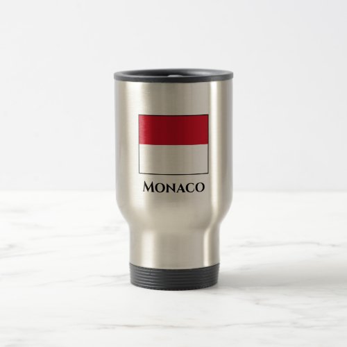 Monaco Flag Travel Mug