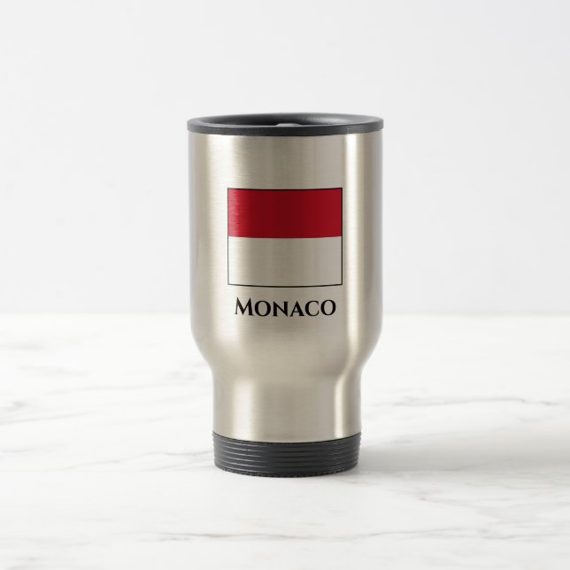 Monaco Flag Travel Mug (Center)