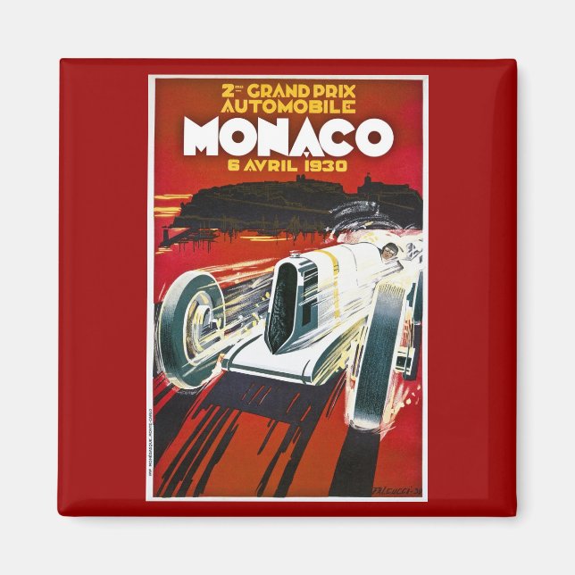 Monaco Grand Prix 1930 Magnet (Front)