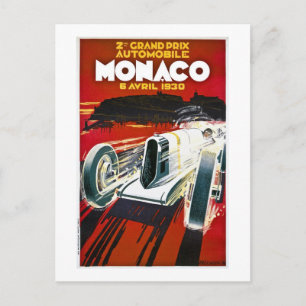 Monaco Grand Prix 1930 Postcard