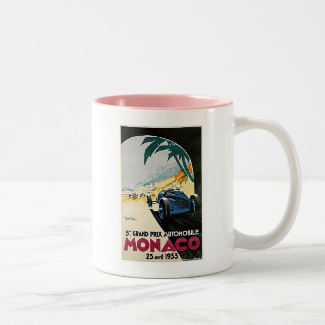 Monaco Grand Prix Automobile Two-Tone Coffee Mug (Right)
