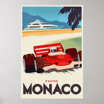 Monaco Grand Prix Poster by stevethomas at Zazzle