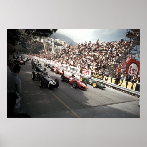 Monaco Grand Prix Vintage Poster
