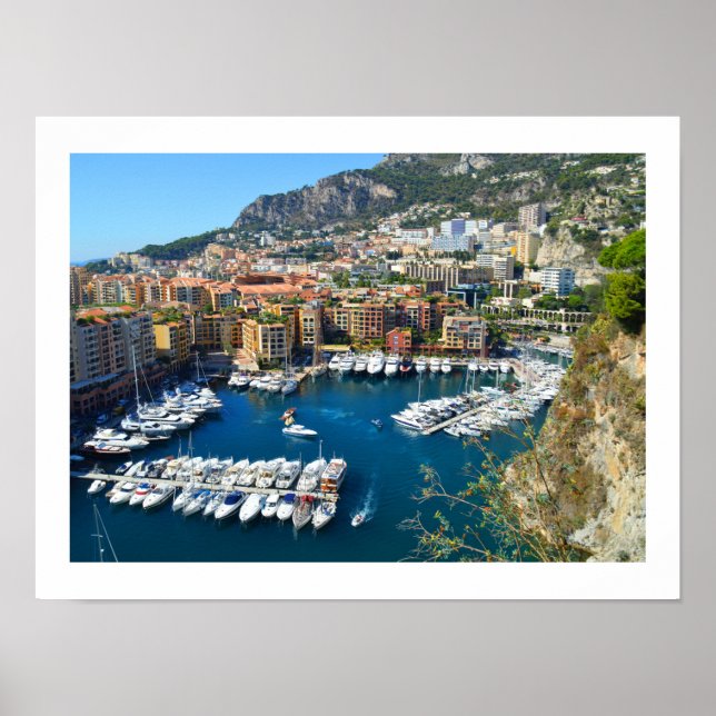 Monaco harbour poster (Front)