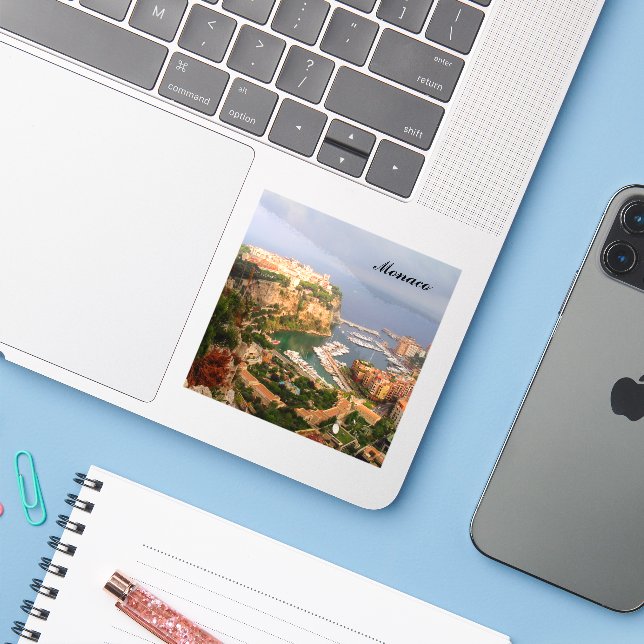 Monaco Magnet Sticker (Laptop w/ iPhone)