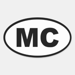 Monaco MC European Oval Sticker