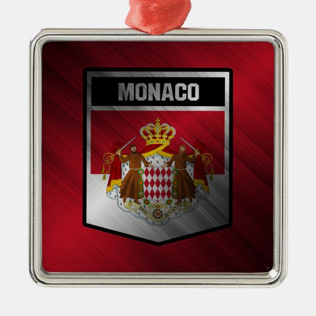 Monaco Metal Ornament (Front)