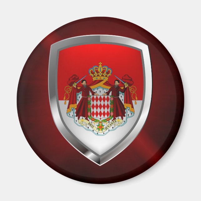 Monaco Metallic Emblem Magnet (Front)