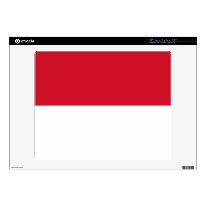 Monaco Monegasque  Flag Laptop Skin