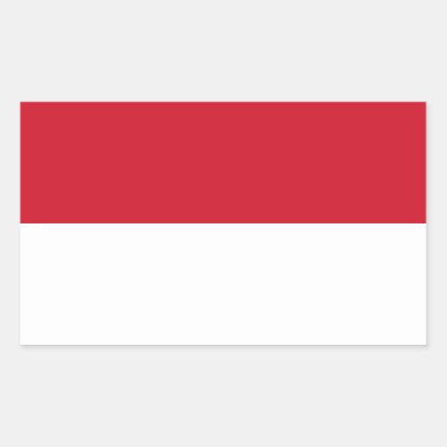 MonacoMonegasqueMonacan Civil Flag Rectangular Sticker